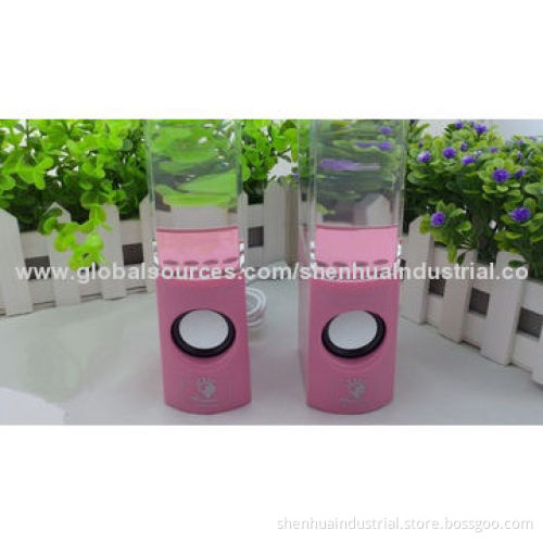 Portable dancing water speaker